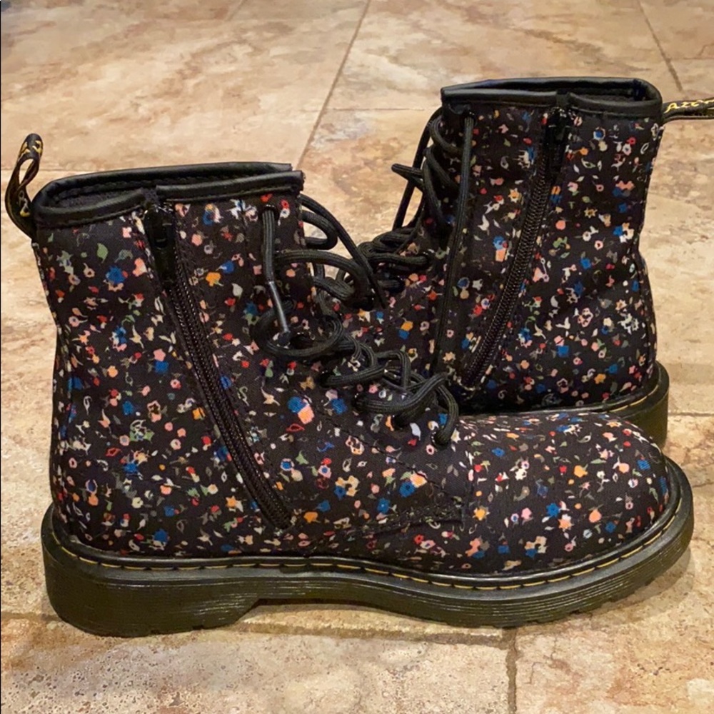 brand new floral dr. martins